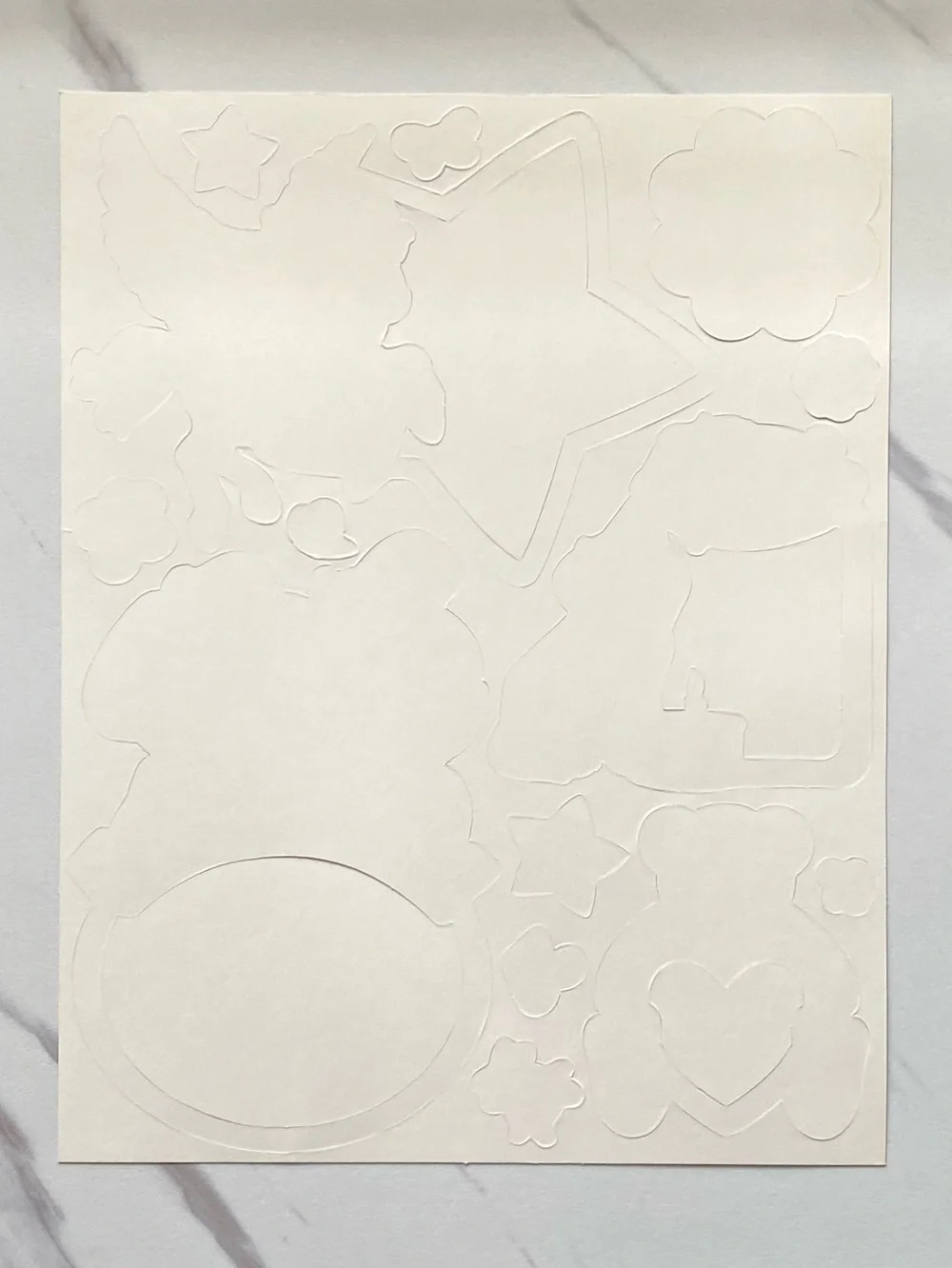 VTG Lisa Frank cutouts and frames sheets set of 4